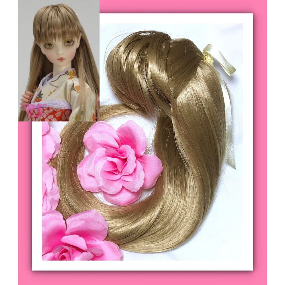Volks 1/3 BJD Doll Super Dollfie Dream SD DD No. 90 Wig 8/9 Cream 16T Long Bow